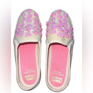 Kate Spade x Keds Raffia Straw Mule Slides Women's 5.5 /Youth 3.5 Slip on